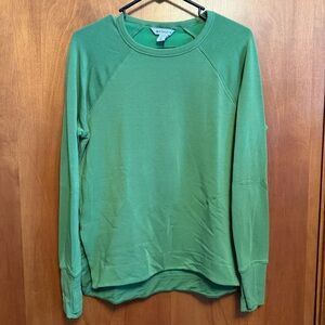 Athleta Long Sleeve Crewneck Sweatshirt Extra Small XS Green